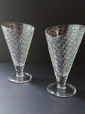 Rocco Bormioli Waffle Cone Ice Cream Gelato Sundae Cups (2)